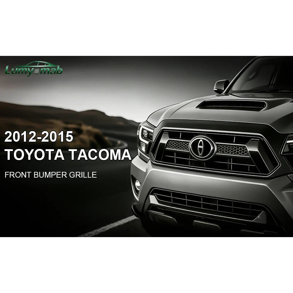 Front Grille Grill Compatible With 2012 2013 2014 2015 Toyota Tacoma Pickup Truck TRD Style Front Bumper Mesh Grill Assembly
