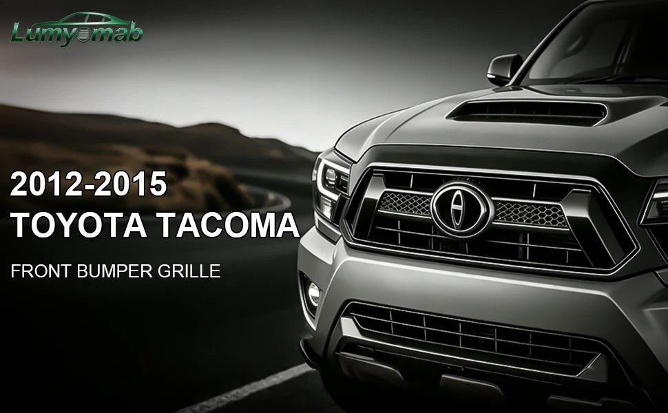 Front Grille Grill Compatible With 2012 2013 2014 2015 Toyota Tacoma Pickup Truck TRD Style Front Bumper Mesh Grill Assembly