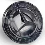 57mm ABS Car Flat Hood Emblem Sticker Front Badge Logo For Mercedes Benz AMG C180 E300 S200 W206 W205 A0008171801 Accessories