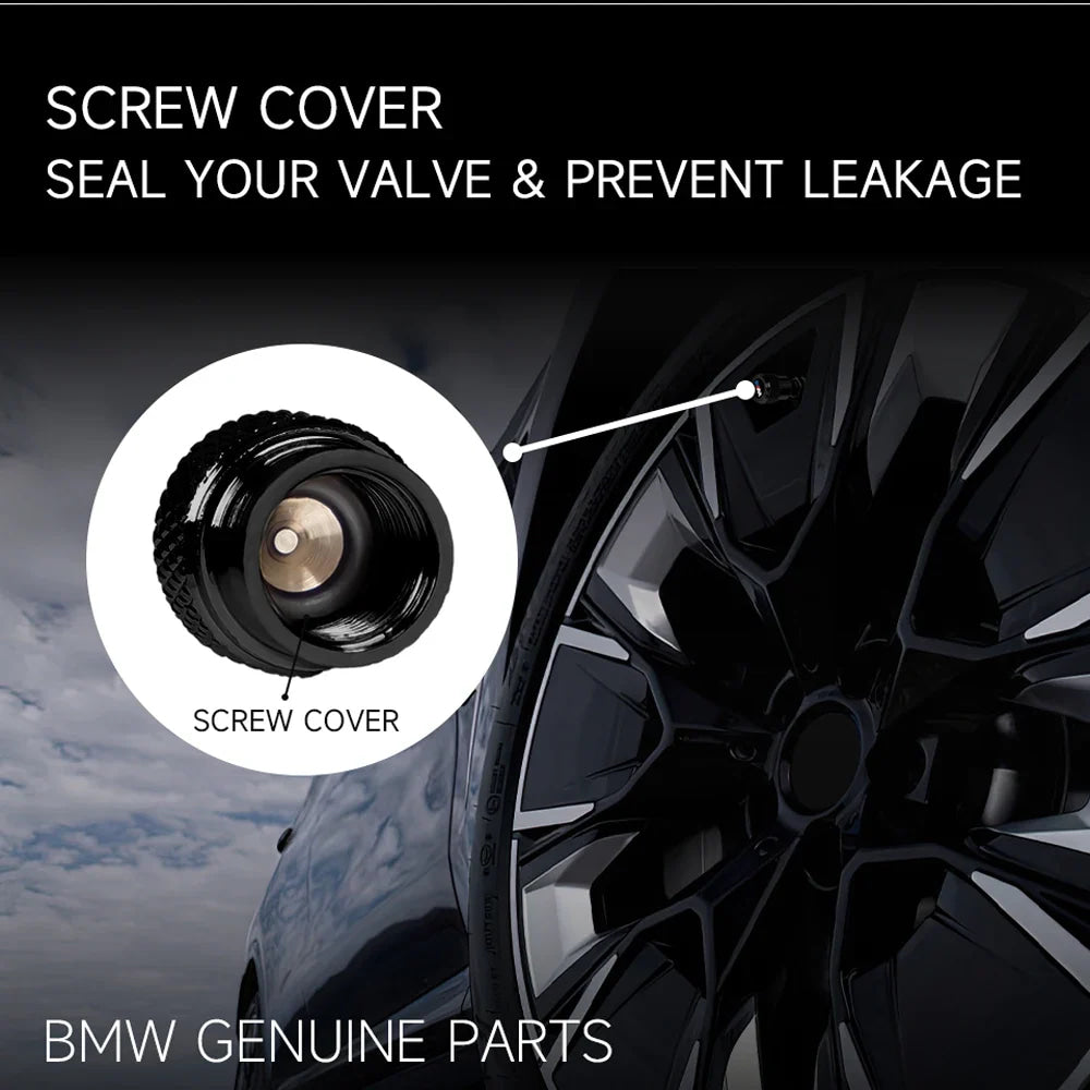 QMM-8685 Car Aluminum Wheel Tire Valve Stem Caps Airtight Covers For BMW M 50th Anniversary Celebration E46 E90 E60 F30 E39 E36