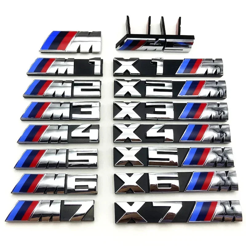 3D Rear Trunk Emblem Badge Logo Car Sticker BMW E46 E60 E64 F10 F20 F30 F06 F12 F13 E90 E92 E93 F80 F82 F87 M1 M2 M3 M4 M5 M6 M7