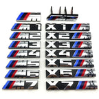 3D Rear Trunk Emblem Badge Logo Car Sticker BMW E46 E60 E64 F10 F20 F30 F06 F12 F13 E90 E92 E93 F80 F82 F87 M1 M2 M3 M4 M5 M6 M7