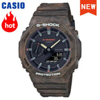 2026 Casio GA-2100 series men's watch Flame Inside trendy sportsmultifunctional fashion anti-shock color disc watch G-SHOCK