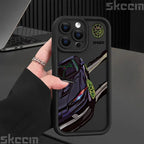 Fashions Car Pattern Silicone Phone Case For iPhone 17 16 Pro Max 15 14 11 12 13 7 8 16 Plus XS X XR Matte Shockproof Soft Cover