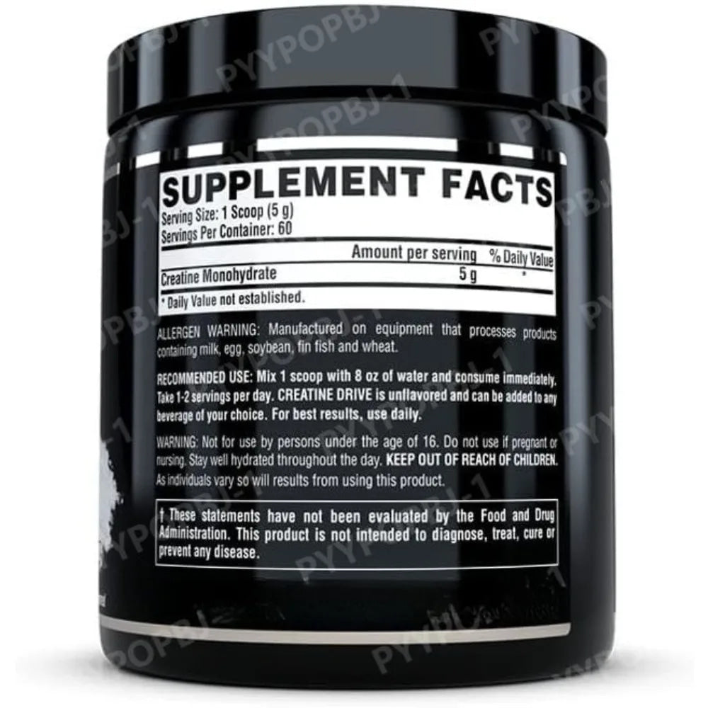 Creatine Monohydrate Powder 60 Servings Unflavored 5g Micronized Creatine Powder Gluten Free