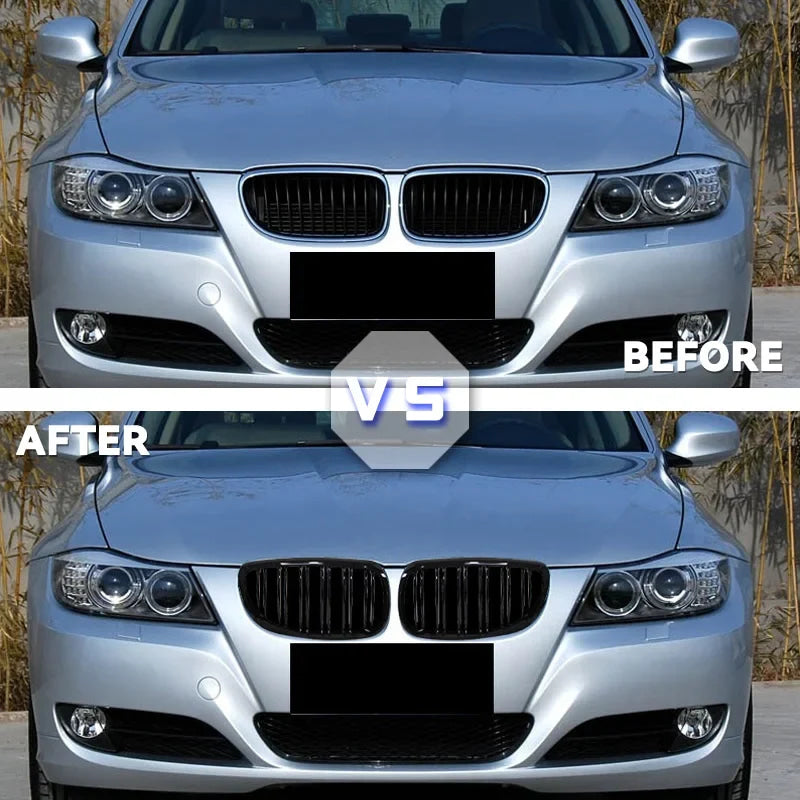 Pair Gloss Matt Carbon Black 3 Color Front Kidney Grille For BMW E92 E93 M3 2006-2009 Racing Grills