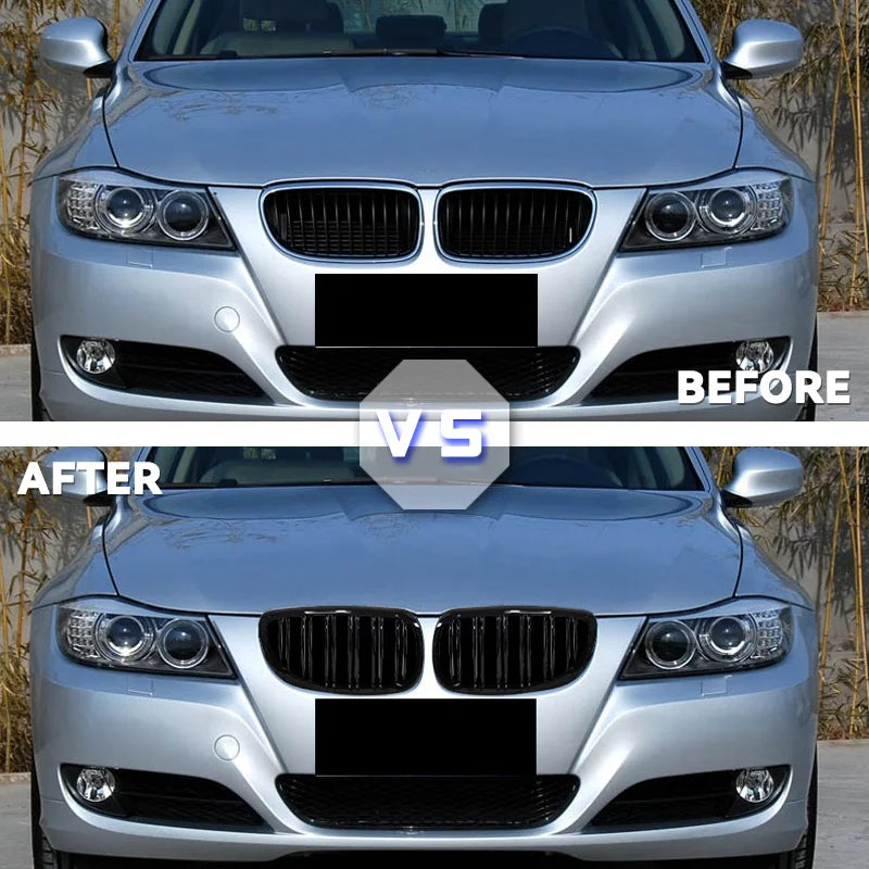 Pair Gloss Matt Carbon Black 3 Color Front Kidney Grille For BMW E92 E93 M3 2006-2009 Racing Grills