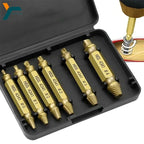 Juego de Extractor de tornillos dañados, broca HSS, removedor roto pelado, pequeño, fácil y rápido, Kit de extracción, herramientas eléctricas de fácil demolición