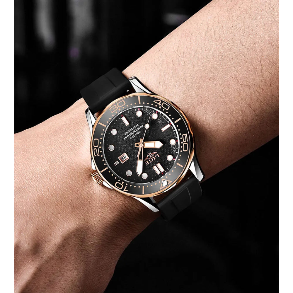 LIGE Men Watch Business Date Watch for Men Luxury Sport Quartz Watches Waterproof Luminous Silicone Wristwatch Relogio Masculino