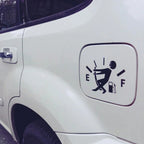 Pegatinas divertidas para coche, puntero de tanque de combustible, pegatina de vinilo reflectante, calcomanía de Gas alto, pegatinas vacías para indicador de combustible, calcomanía para Exterior de coche