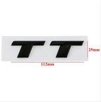 3D ABS Chrome Black TT Logo Car Rear Trunk Emblem Badge Sticker Decals for Audi TT RS MK1 8N 8J MK3 8S MK2 Accessories