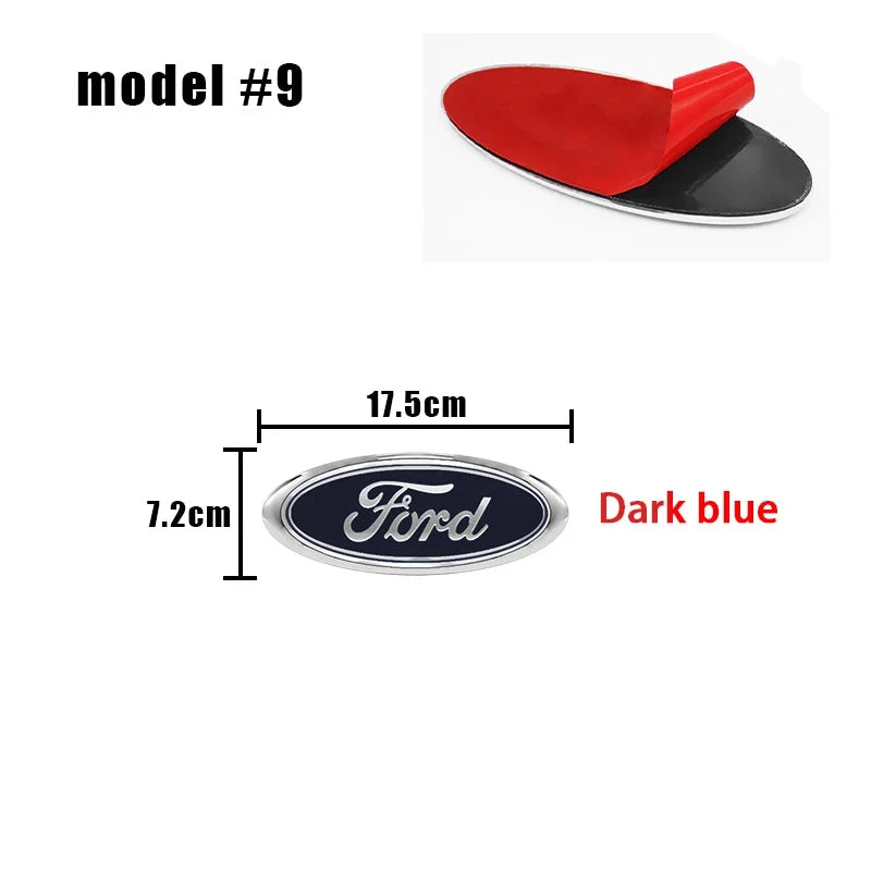 Ford Logo Front Grille Logo Hood Badge Emblem Auto Replacement Accessories For Focus mk2 mk3 Fiesta F150 F250 Ranger Mondeo mk4