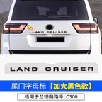 Hood Letter Badge Trunk Rear Letter Emblem Door Side Badges Suitable for Toyota Land Cruiser LC300