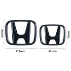 3D ABS Car Emblem Front Head Grill Hood Bonnet Emblem Rear Tail Bumper For Honda Civic 2006-2015 8th 9th 9.5th generation Civic