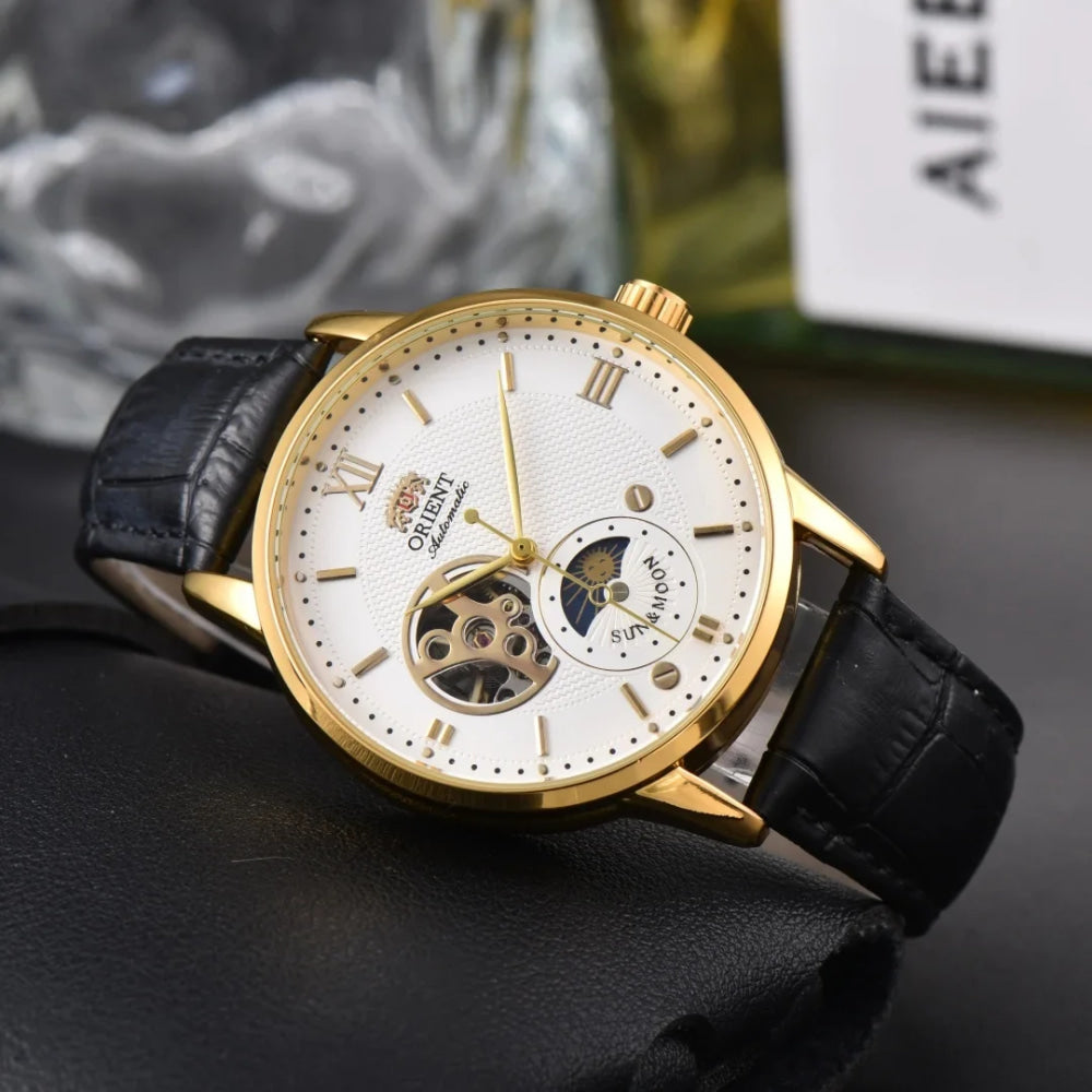 Mechanical Movement Unisex Watch Full Functionality World Time Ultra-Thin Orient Series