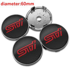 4PCS 60mm Car Wheel Center Covers Tire Hub Caps Emblem for Subaru XV WRC WRX BRZ FORESTER TRIBECA IMPREZA LEGACY OUTBACK STI