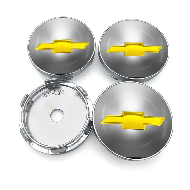 4Pcs Car Wheel Hub Cover Rim Center Cap Decorative Accessories For Chevrolet Silverado Impala Malibu Cruze Camaro Blazer Spark