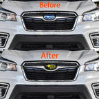 2Pcs Acrylic Car Front Rear Logo Emblem Sticker For Subaru STI XV Impreza BRZ WRX Legacy Outback Auto Hood Trunk Badge Cover