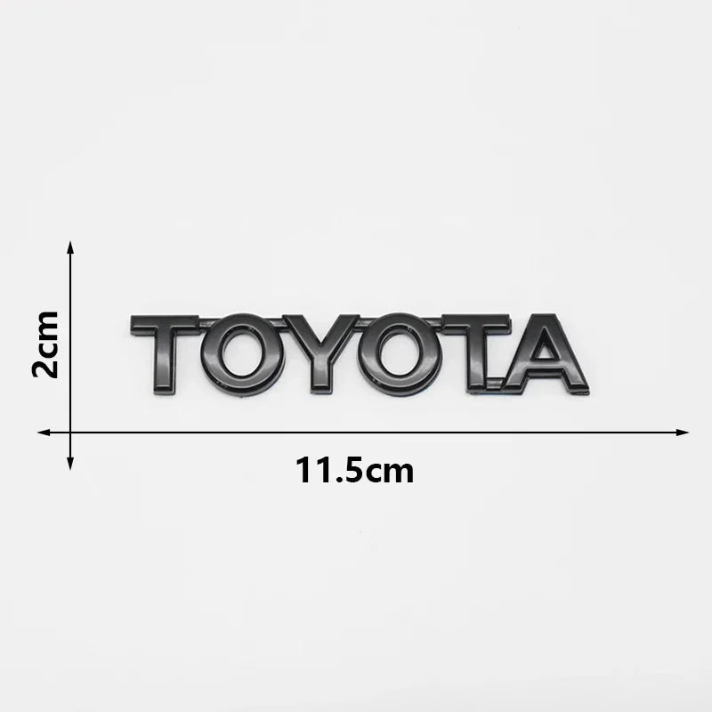 3D ABS TOYOTA Emblem Badge Car Sticker Car Trunk Sticker For Toyota Chr Corolla Camry Yaris Hilux Prius Avensis Auris Prado TRD