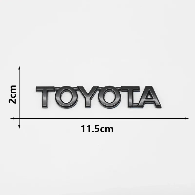 3D ABS TOYOTA Emblem Badge Car Sticker Car Trunk Sticker For Toyota Chr Corolla Camry Yaris Hilux Prius Avensis Auris Prado TRD