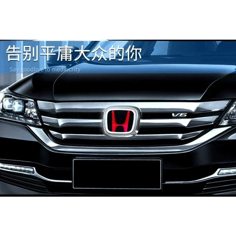 For Honda Accord Civic Odyssey CRV Inspire Amaze Vezel PMMA LED Car Emblem Sticker Front Rear Trunk Light Badge Accessories