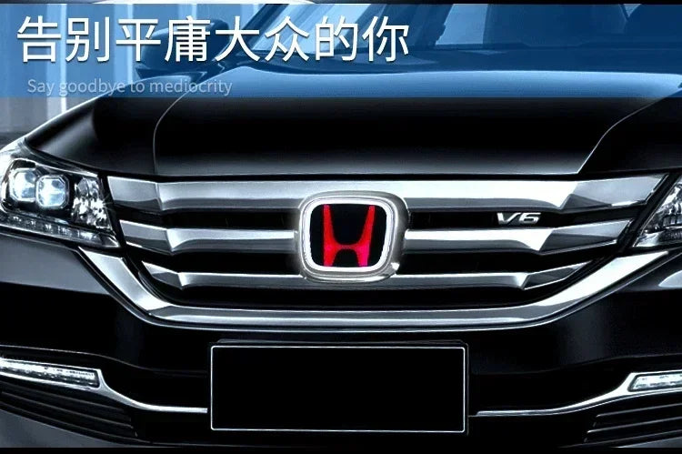 For Honda Accord Civic Odyssey CRV Inspire Amaze Vezel PMMA LED Car Emblem Sticker Front Rear Trunk Light Badge Accessories