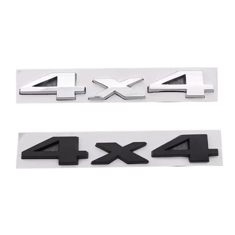 3D Metal 4X4 Letter Emblem Badge Stickers Car Trunk Logo For Jeep Wrangler Grand Cherokee Compass Overland Decor Accessories