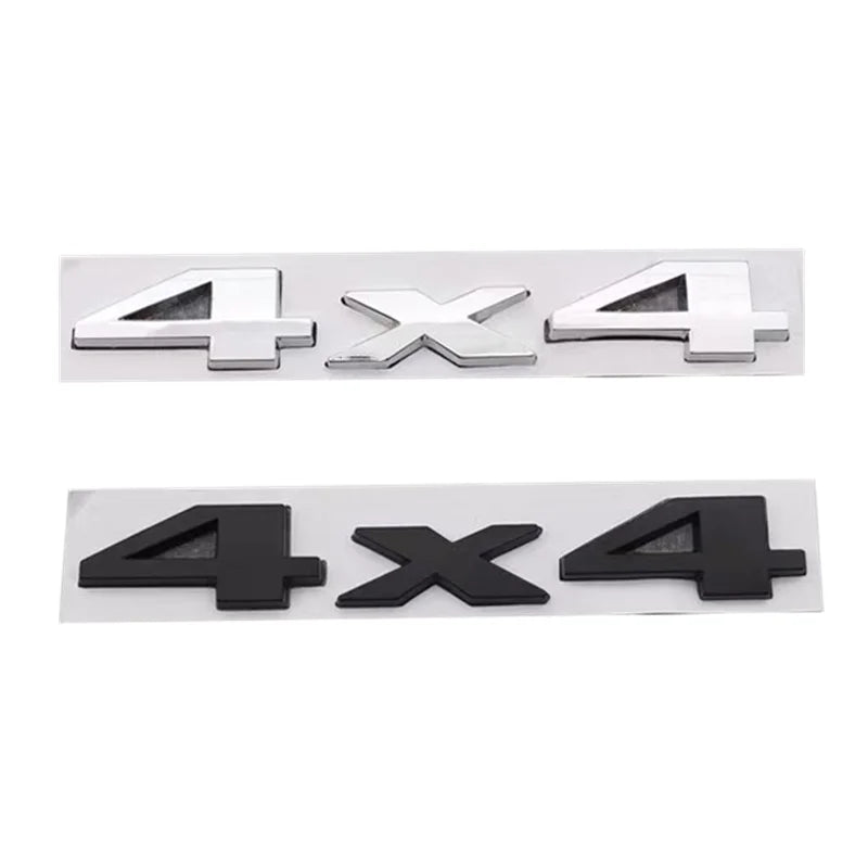 3D Metal 4X4 Letter Emblem Badge Stickers Car Trunk Logo For Jeep Wrangler Grand Cherokee Compass Overland Decor Accessories