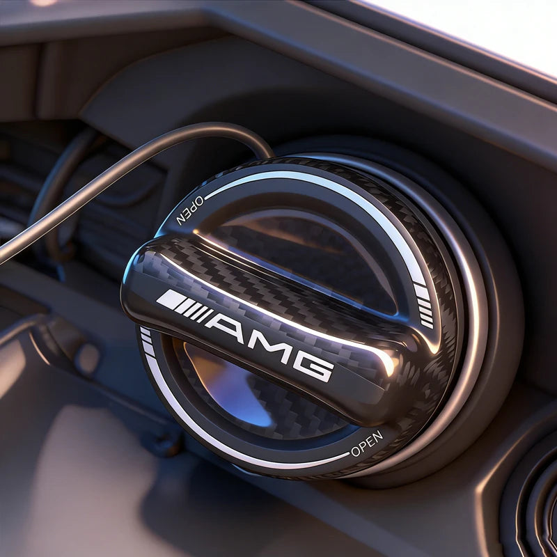 Benz Car Carbon Fiber Fuel Tank Cap Trim Accessories For Mercedes Benz AMG W203 W206 W220 W205 W211 W212 W201 W168 W167 W169 GLA