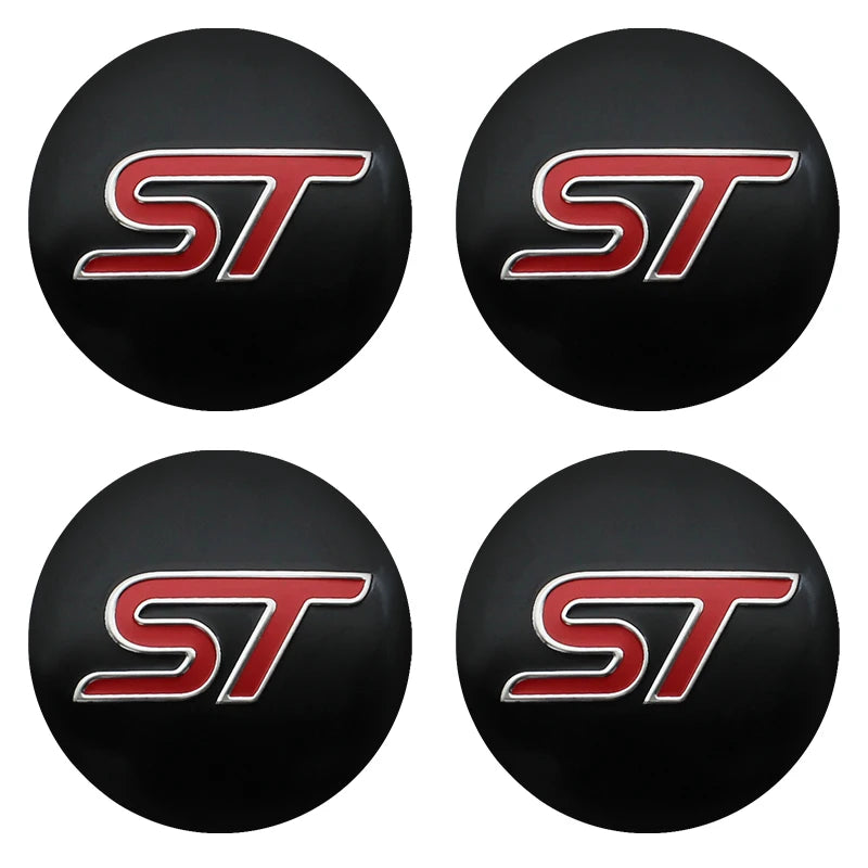 4Pcs 56mm 60mm 54mm Car Wheel Center Hub Cap Rim Cover Stickers For Ford Focus Mondeo Edge Ecosport Ranger Fiesta Fusion Kuga