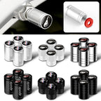 4pc Mustang Logo Tire Valve Caps Aluminum Alloy Dustproof Car Wheel Air Stem Cover For Ford Focus ST Mk7 Everest Kuga Fiesta Mk3
