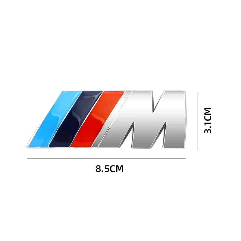 3D Metal Car Rear Trunk Emblem For BMW M Power E39 E46 E30 E36 G20 E87 E60 E90 Tail Letter Sticker Decoration