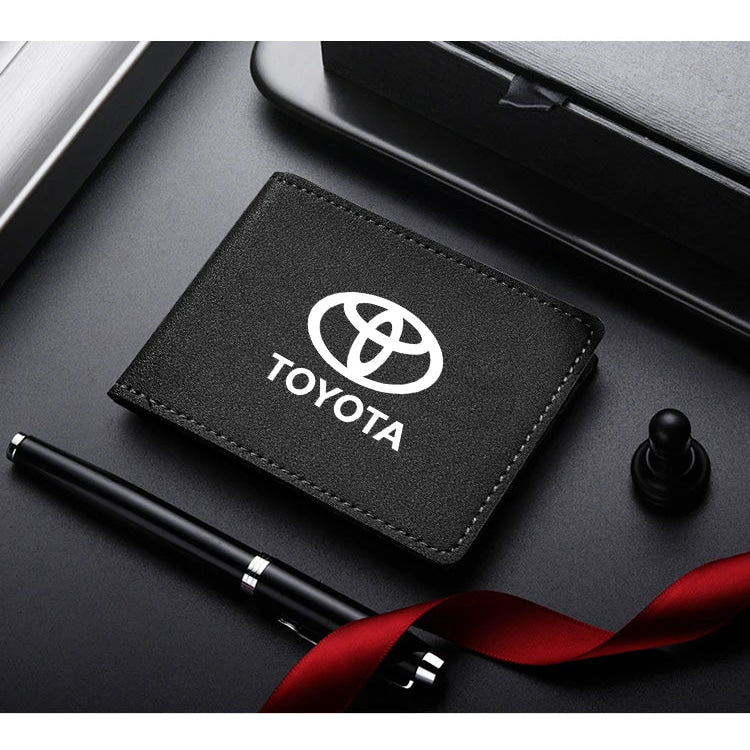 Auto Driver License Cover Suede Anti-Fur Car Driving Documents Case Credit Card Holder For Toyota C-hr Prado Rav4 Yaris Hilux