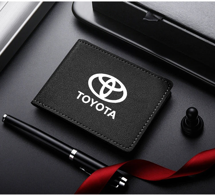 Auto Driver License Cover Suede Anti-Fur Car Driving Documents Case Credit Card Holder For Toyota C-hr Prado Rav4 Yaris Hilux