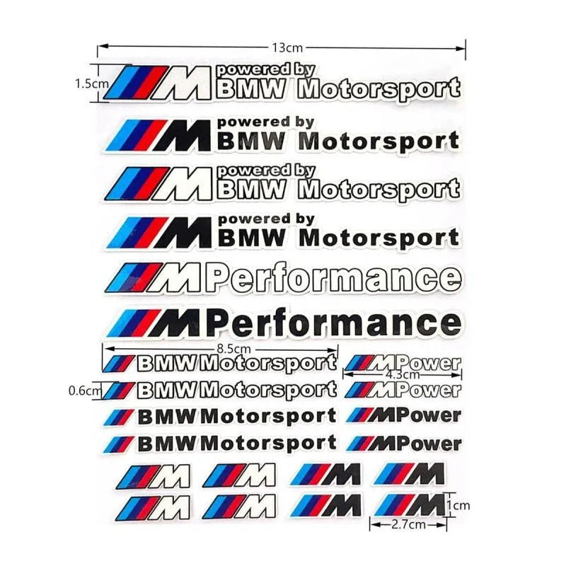 Car Decoration Strip Trunk Sticker Decals Decal For Bmw M Power Performance E93 F10 F20 F30 F40 F25 F26 F31 M3 M5 X1 X3 X5 X6 X7