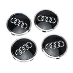 For Audi A8 A5 A6 C5 C6 C7 A7 A1 A3 A4 B5 Q3 Q5 Q7 TT 4pcs 60mm 61mm 68mm 69mm Car Wheel Hub Center Caps Rim Cover Accessories