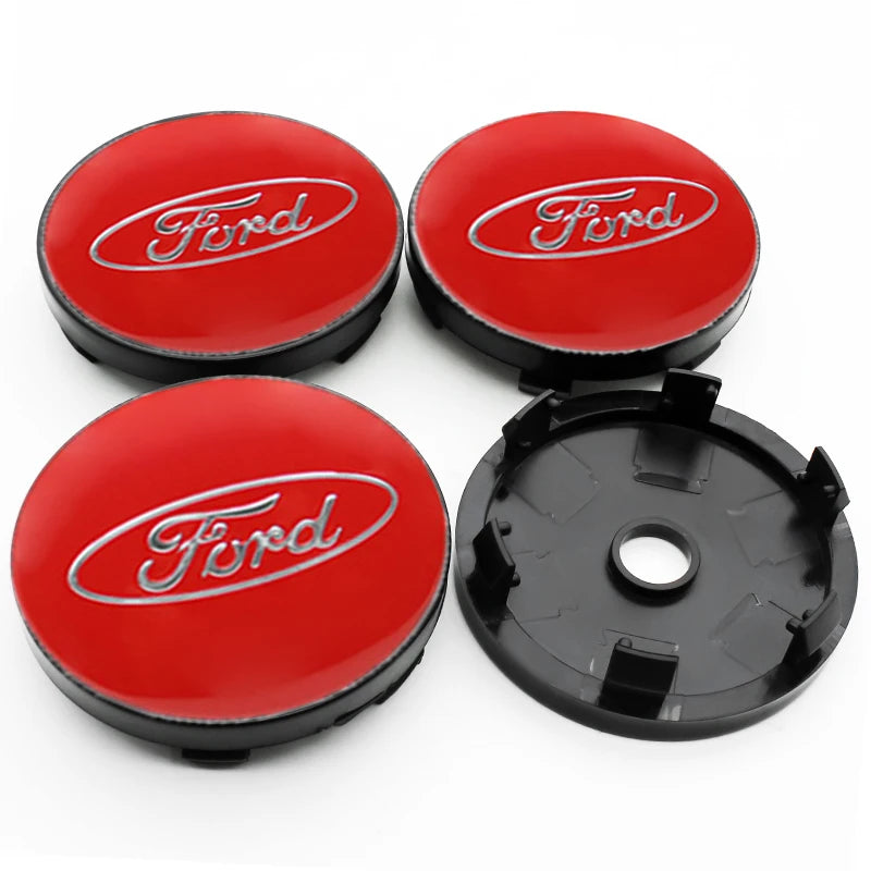 4Pcs 56mm 60mm 54mm Car Wheel Center Hub Cap Rim Cover Stickers For Ford Focus Mondeo Edge Ecosport Ranger Fiesta Fusion Kuga