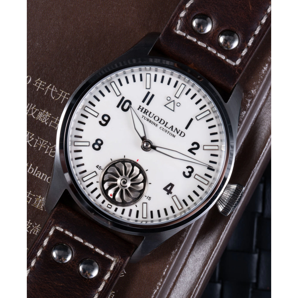 HRUODLAND Pilot Watch for Men BGW-9 Luminous Mechanical Wristwatch 316L Stainless Steel Sapphire Glass 10ATM Waterproof F016