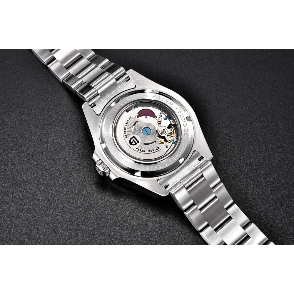 PAGANI DESIGN Vintage 42MM GMT Men's Watch PD1682 Automatic Mechanical Timepiece Sapphire Stainless Steel 100M Waterproof Retro