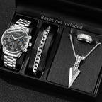 Reloj de pulsera de cuarzo con calendario de lujo de acero inoxidable a la moda para hombre, relojes de negocios para hombre, reloj Montre Homme