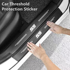 Carbon Fiber Car Stickers Door Sill Protector Bumper Protection Tape for Chevrolet SS Sport Cruze Camaro Captiva Aveo Lacetti
