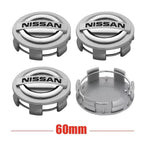 4Pcs 54/60mm Car Wheel Center Hub Caps Cover For Nissan Qashqai Juke Pulsar Sentra Altima Patrol Micra Replacement Accessorie