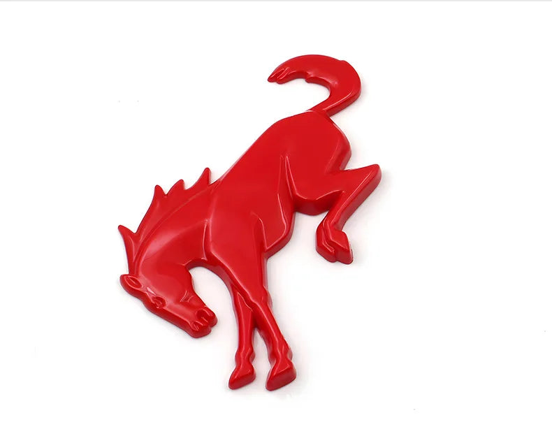 1pcS New ABS 3D Car Horse Stickers Hot For Ford Bronco Logo Exterior Modification Tailgate Leaf Board Letters Animal Parts Badge