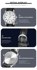 Casio Watch for Men Simple Minimalist Business Style Fashionable Design Water Resistant Quartz Movement MTP-V001