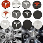 4Pcs 56mm ABS Tesla Wheel Center Hub Cap Emblem Logo Car Rims Cover Hubcap For Tesla Model 3 Y X S Original Badge Accessories
