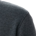 Chaqueta deportiva informal con cuello levantado y cremallera para hombre, top de color sólido para hombre