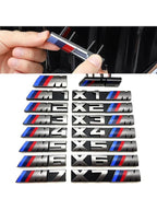 For BMW M Logo X1 X2 X3 X4 X5 X6 F48 G01 E84 E83 F39 F10 F30 G11 G07 G86 G80 G60 E60 E46 3D Car Front Grille Badge Emblem