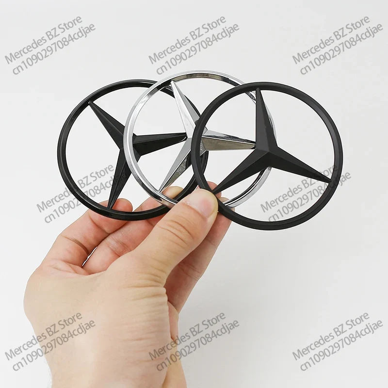 3D ABS Rear Star Logo Car Trunk Emblem For Mercedes Benz AMG W203 W204 W205 W212 W213 X253 X156 W166 W167 W176 W177 W223 W117
