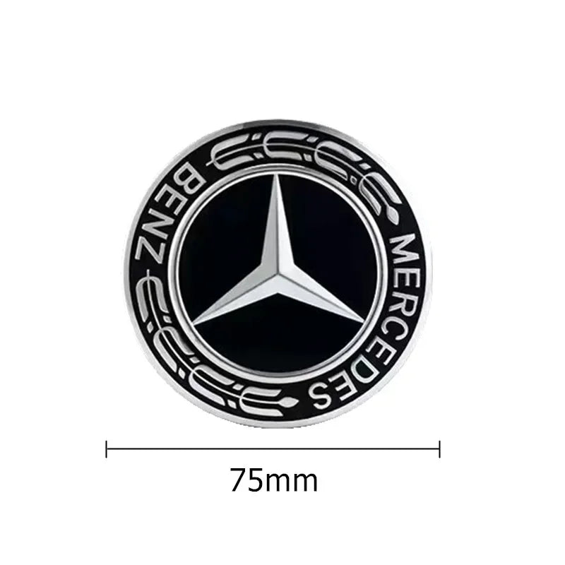 4PCS 75mm Car Wheel Center Hub Caps Cover for Mercedes Benz B/C/E/S Class A Class C200L GLC GLK CLA Accessories