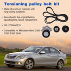 2722021419 2722000270 2722021019 For Mercedes-Benz GLK350 Drive Belt Tensioner & Idler Pulley Serpentine Belt Kit
